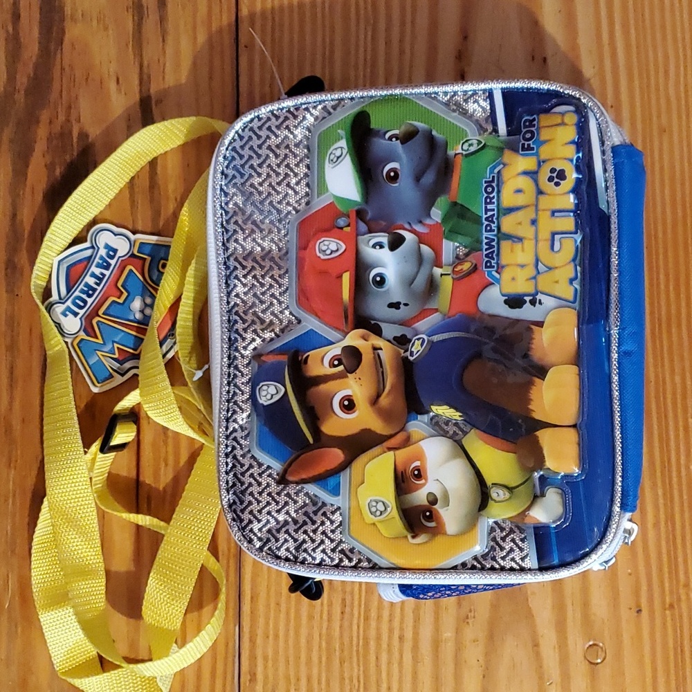 NWT Kids Paw Patrol Blue Insulated Lunchbox bag